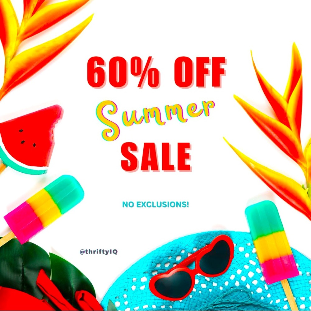TAKE 60% OFF ENTIRE CLOSET!